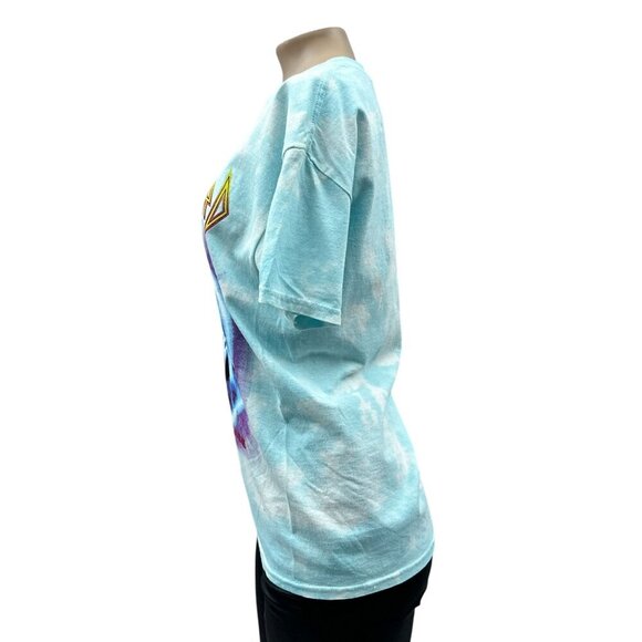 Def Leppard Adrenalize Blue White Tie Dye Band T-Shirt Short Sleeve Tee Small - Picture 4 of 10